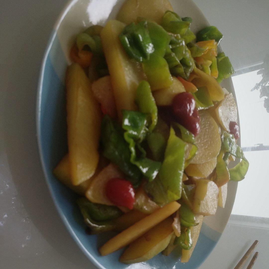 懒人版青椒土豆片