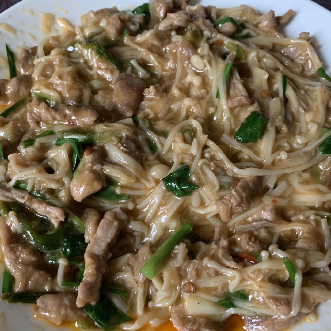 肉末金针菇