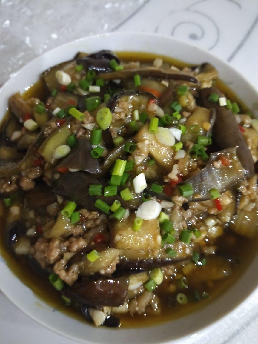 红烧肉沫茄子