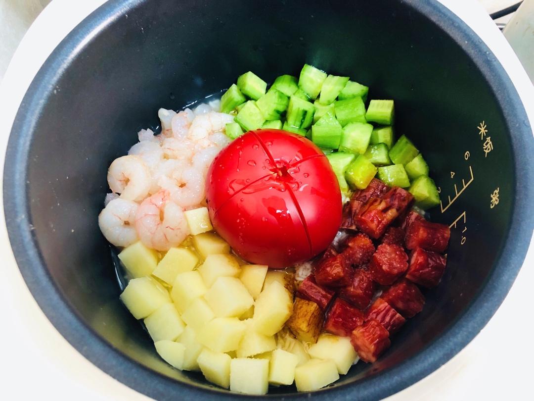 懒人番茄焖饭（电饭煲）