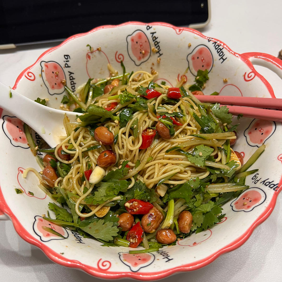 巨好吃㊙️酸辣凉拌面❗️十分钟搞定，简单快手❗️