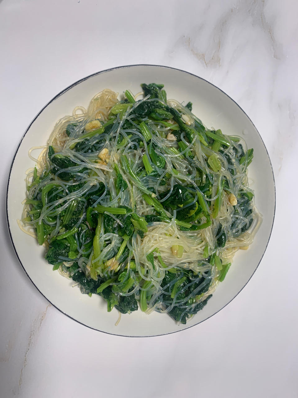 凉拌菠菜(家传秘方)