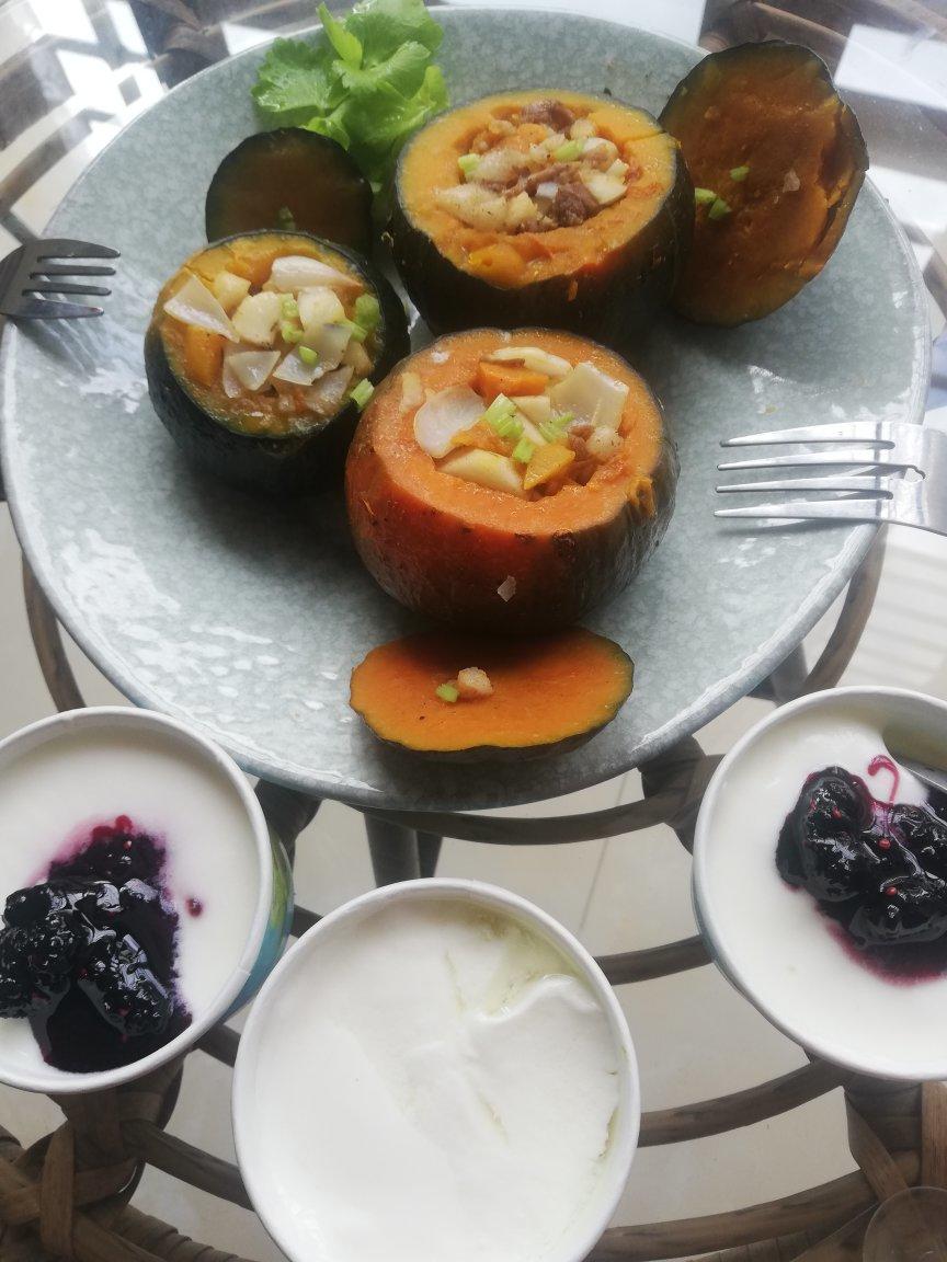 马蹄肉末蒸贝贝小南瓜