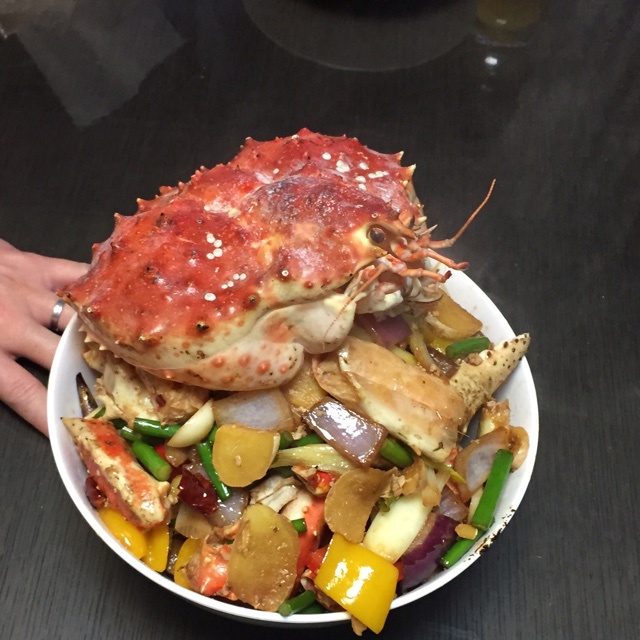 辣炒帝王蟹