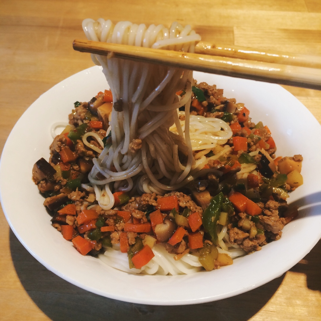 家常肉末面