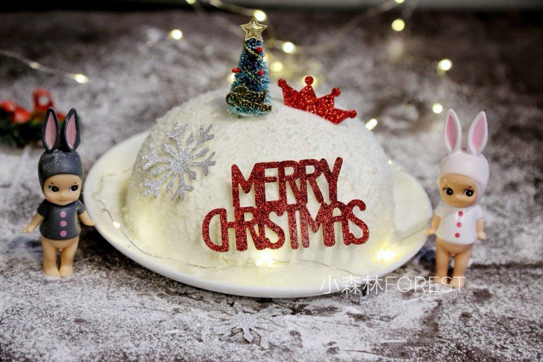 圣诞椰香芒果蛋糕