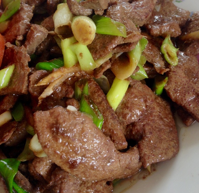葱爆猪肝