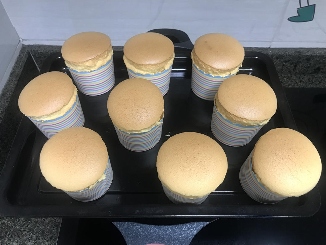 纸杯蛋糕 8寸戚风蛋糕的量