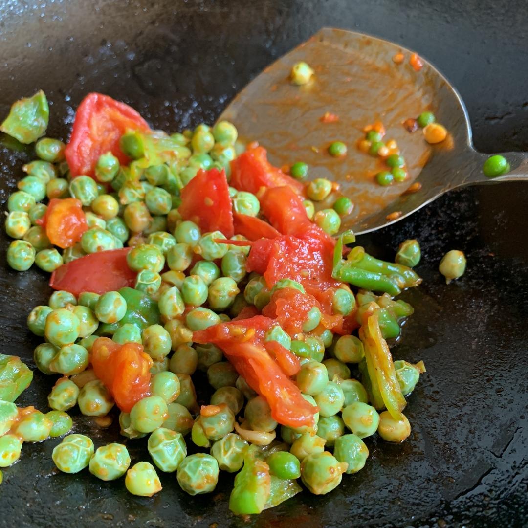 清炒豌豆米