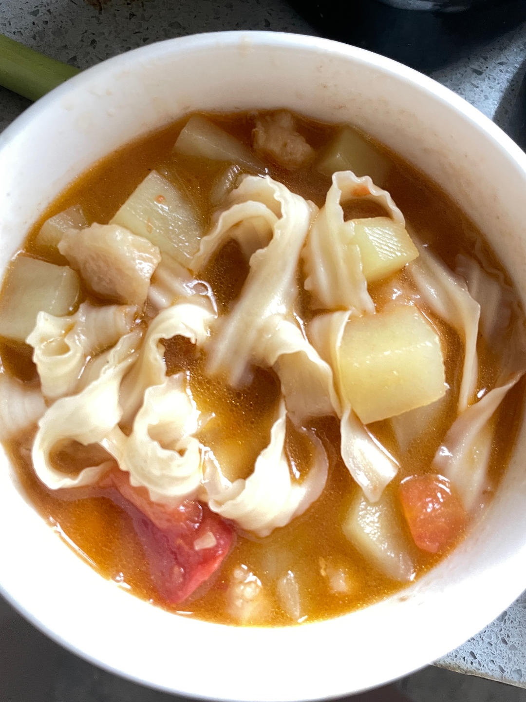 西红柿土豆面条