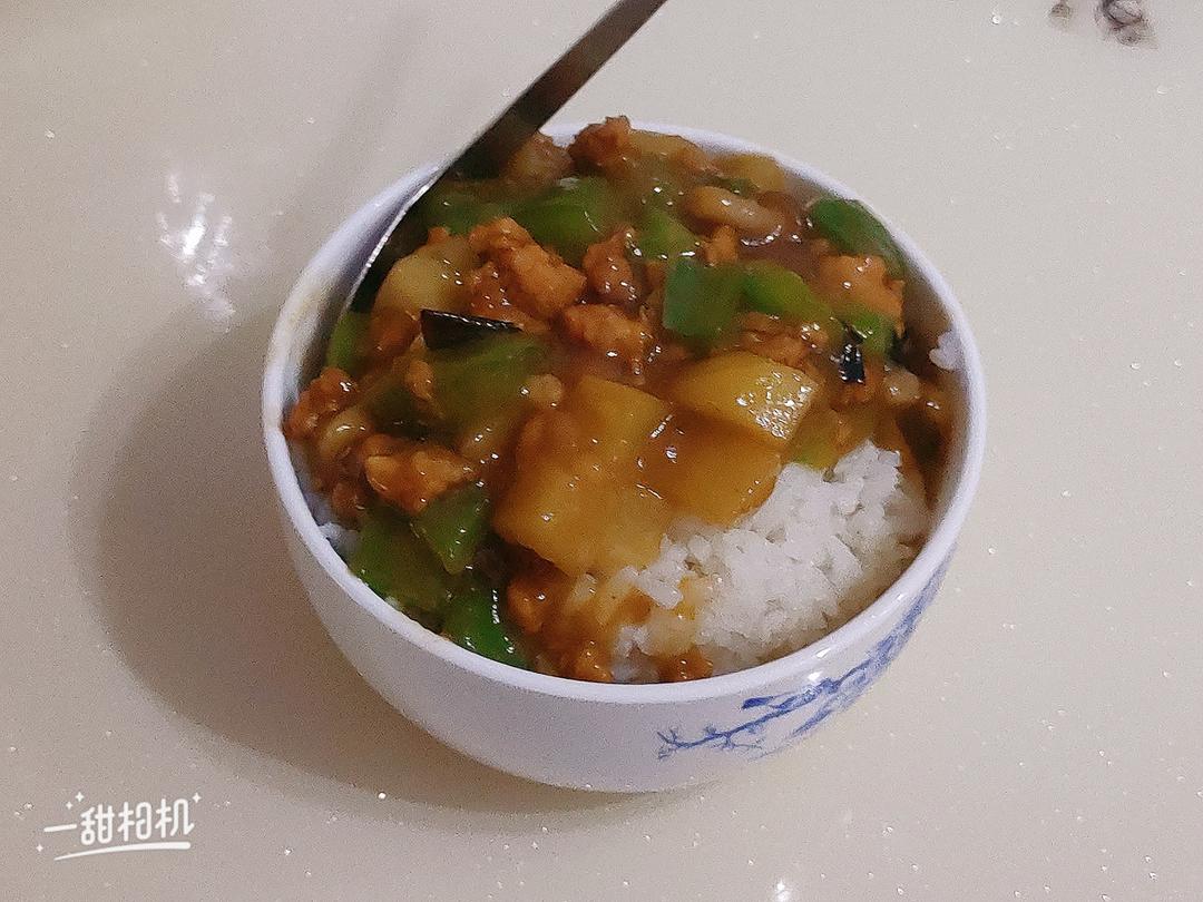 ㊙️香菇土豆肉沫拌饭❗️比外卖还好吃