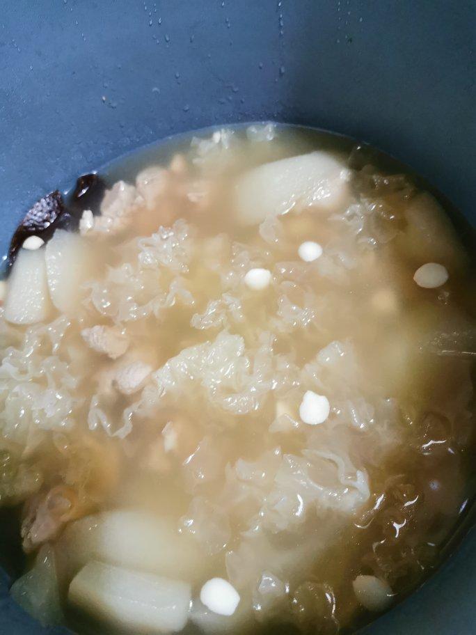 双雪炖猪展（儿童止咳润肺雪梨雪耳汤）