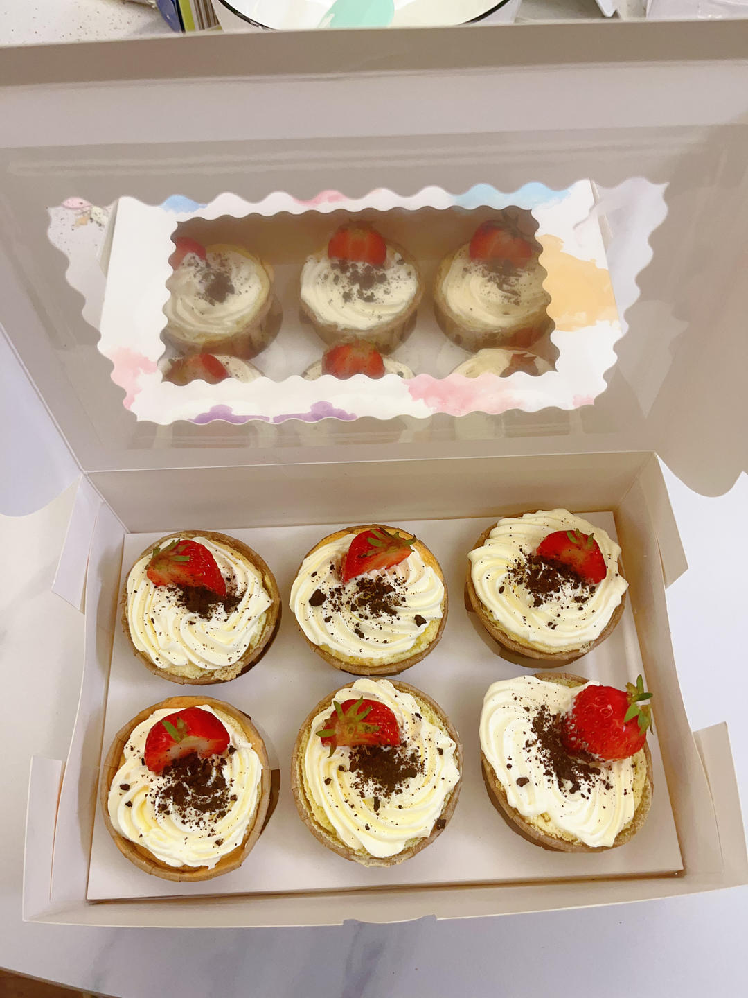 不塌陷不开裂不缩腰杯子蛋糕分享