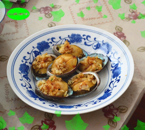蒜蓉粉丝蒸鲍鱼