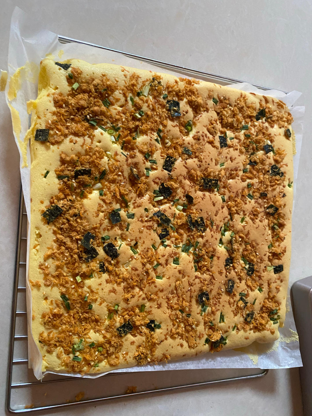 香葱肉松卷 蛋糕卷-无敌美味