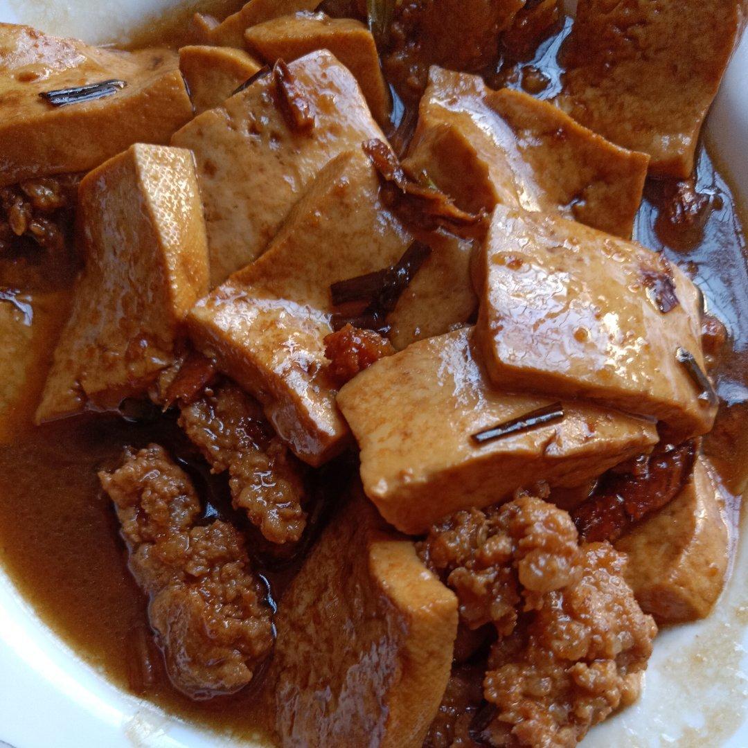 家常红烧肉末豆腐