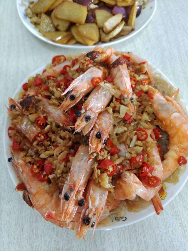 蒜蓉粉丝开背虾