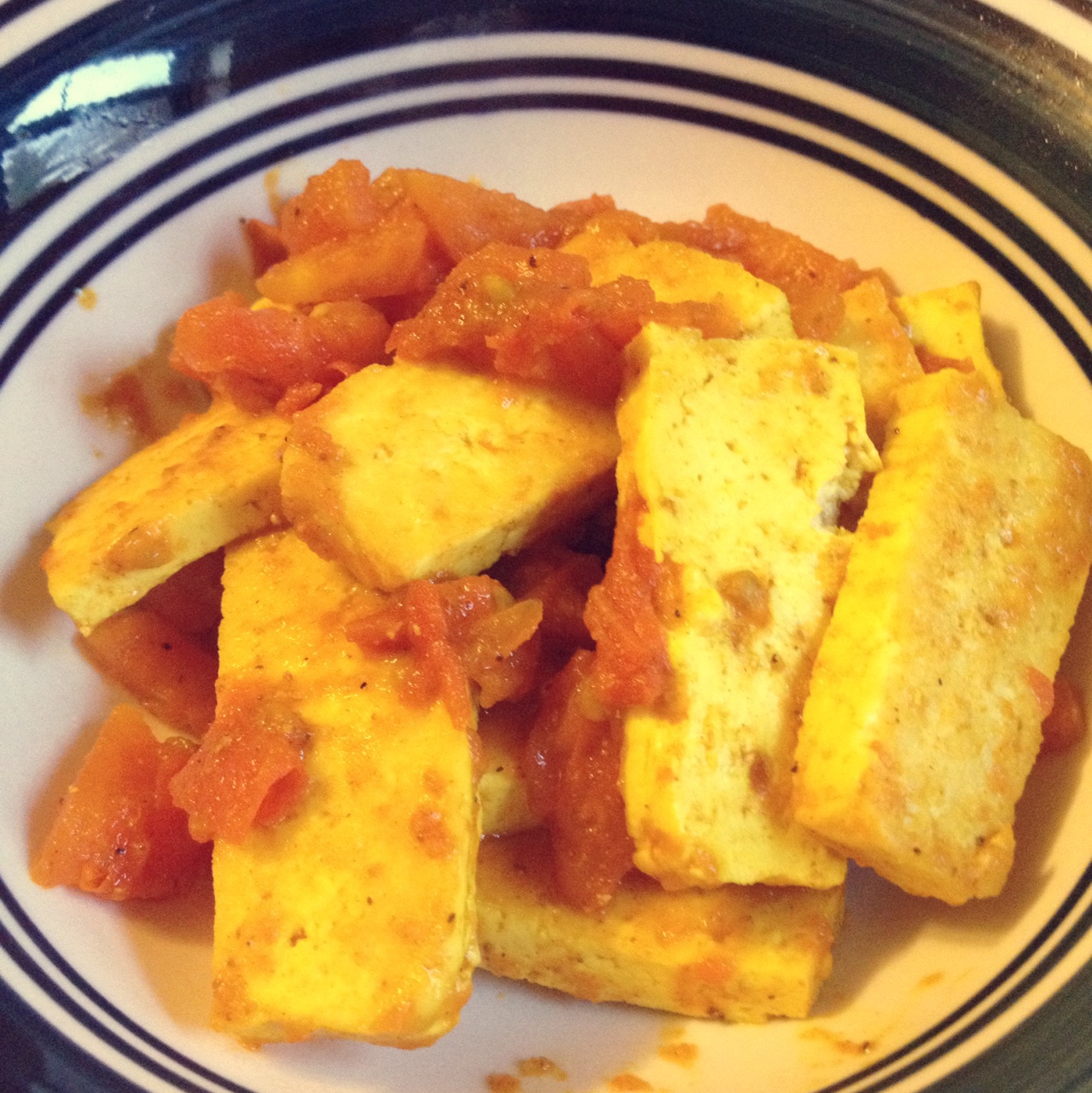 椰香咖喱豆腐（Curried Stewed Tofu with Coconut Milk)