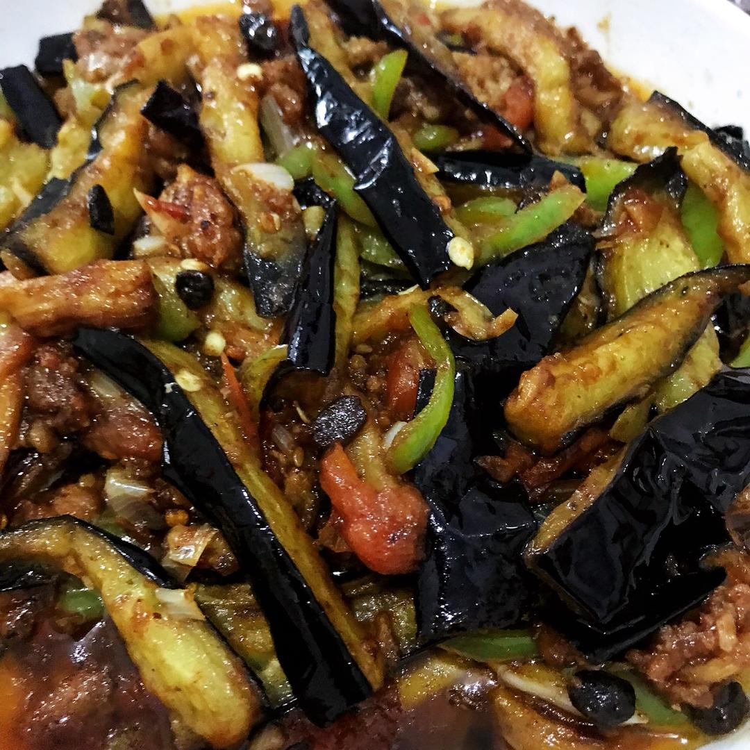 红烧肉沫茄子