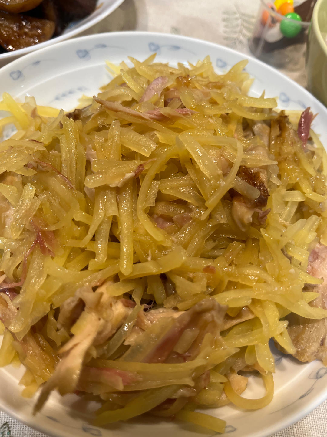 土豆丝炒鸡肉（快手版）