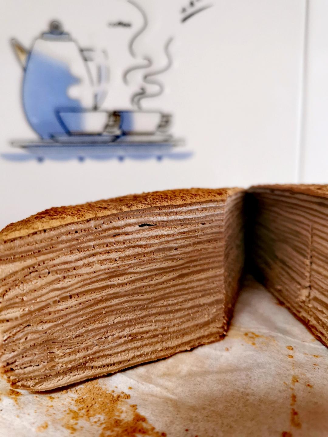 超浓郁香缇巧克力千层蛋糕（原创）