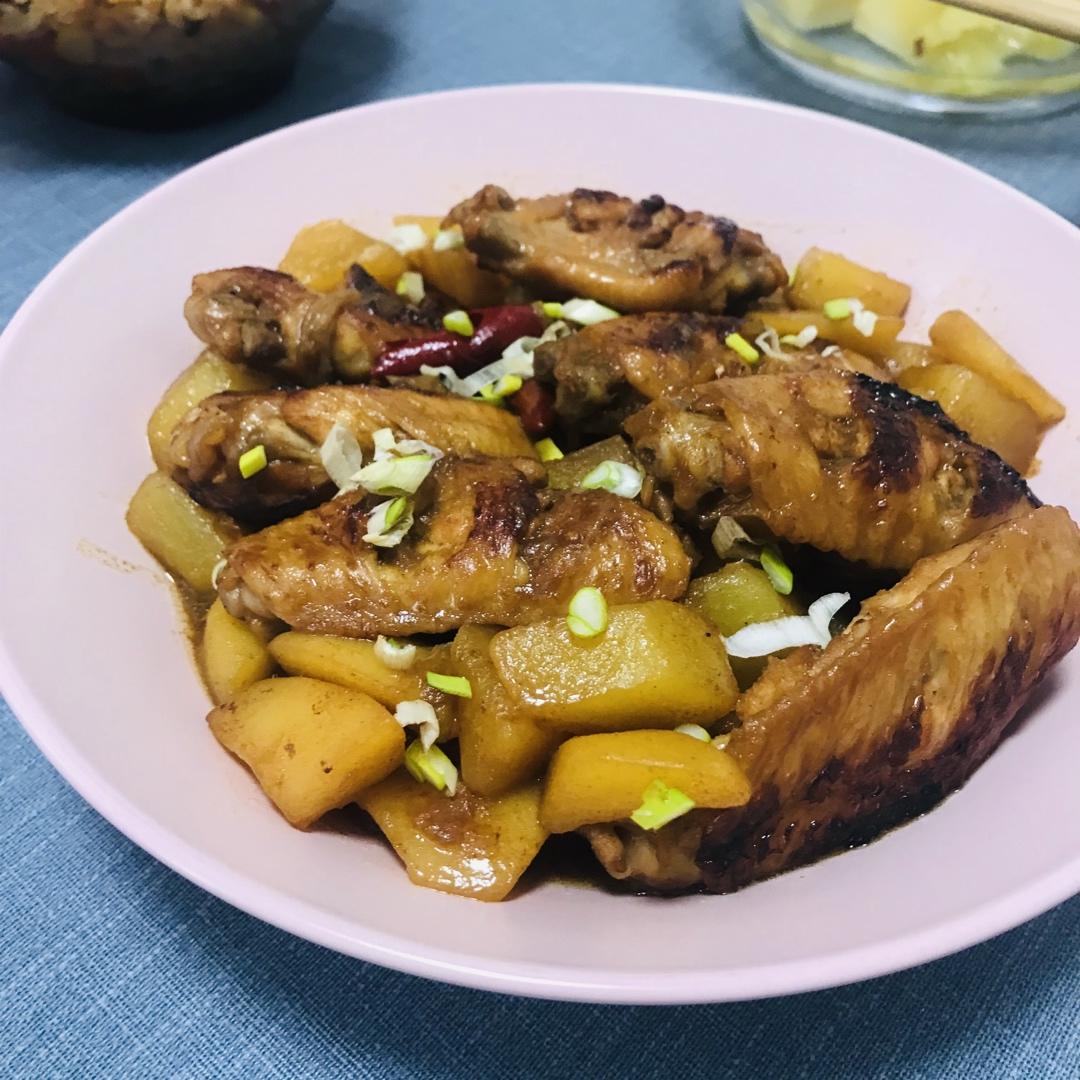 土豆炖鸡翅（快手零失败）