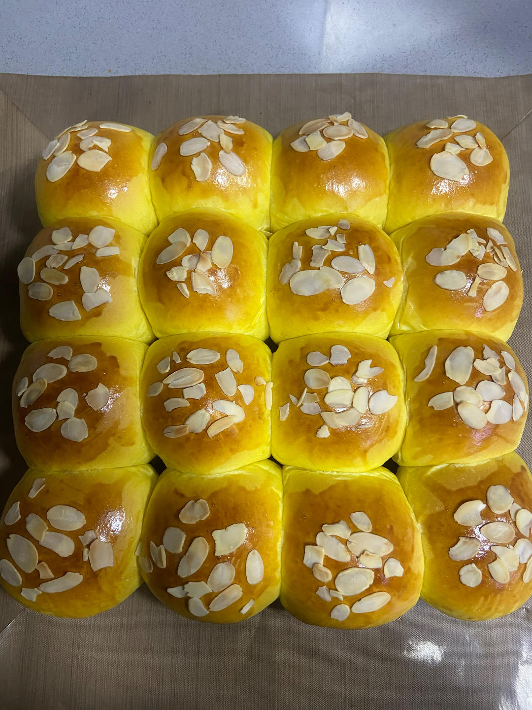 南瓜奶油小餐包（一次发酵）