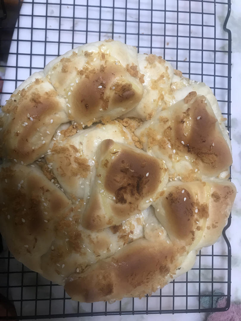 肉松手撕面包—超软会爆浆的面包哟