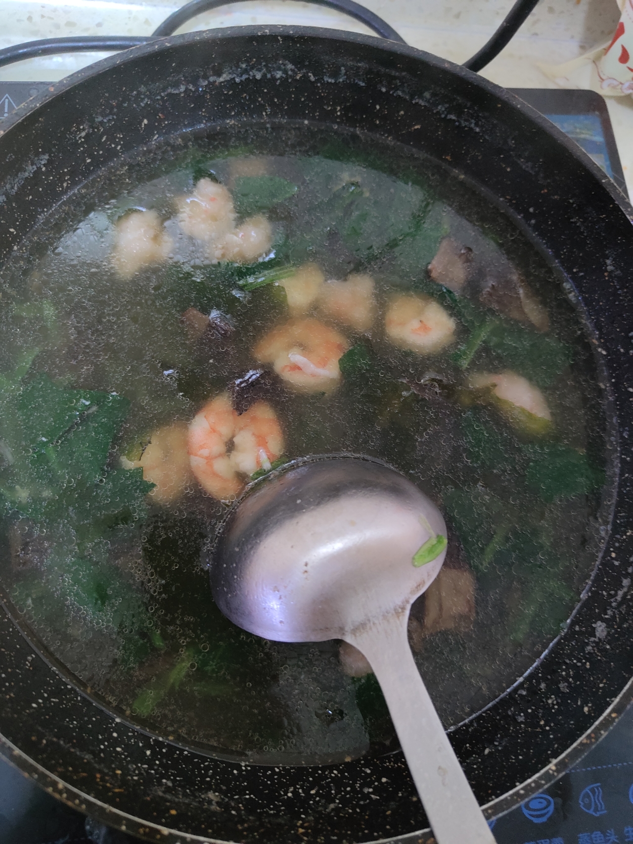 羊肚菌虾滑汤❗️超鲜美