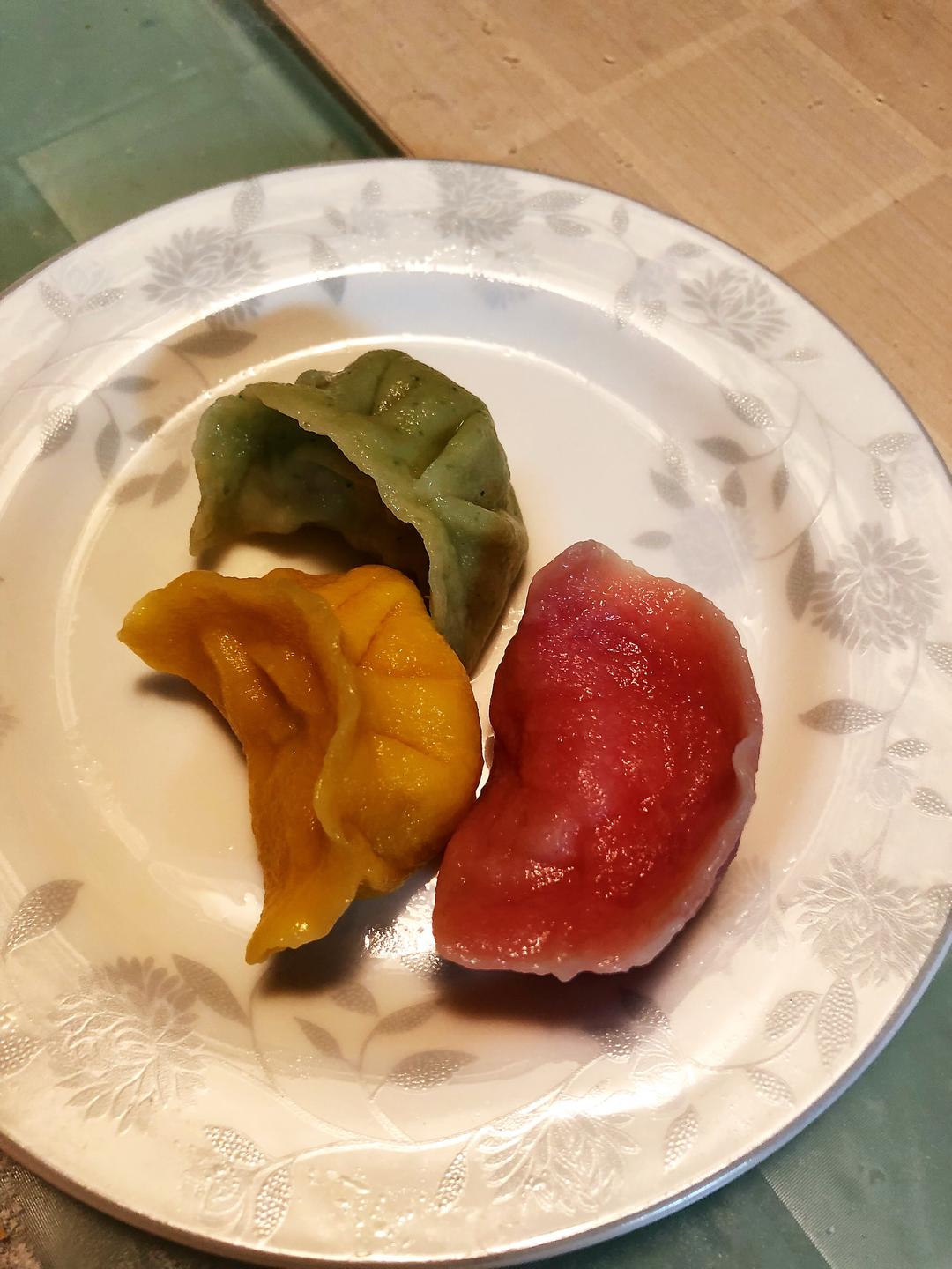 三色水饺