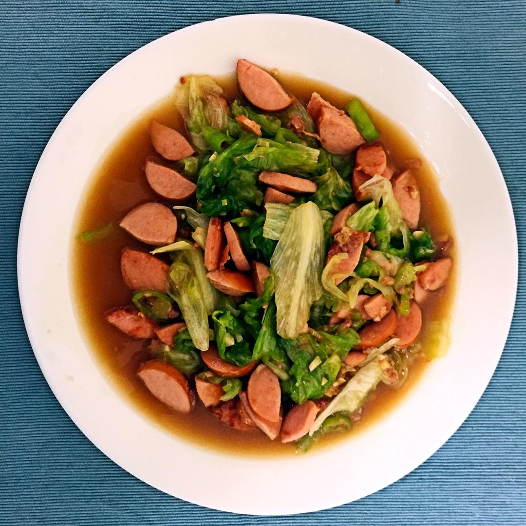 生菜炒肉？嗯？