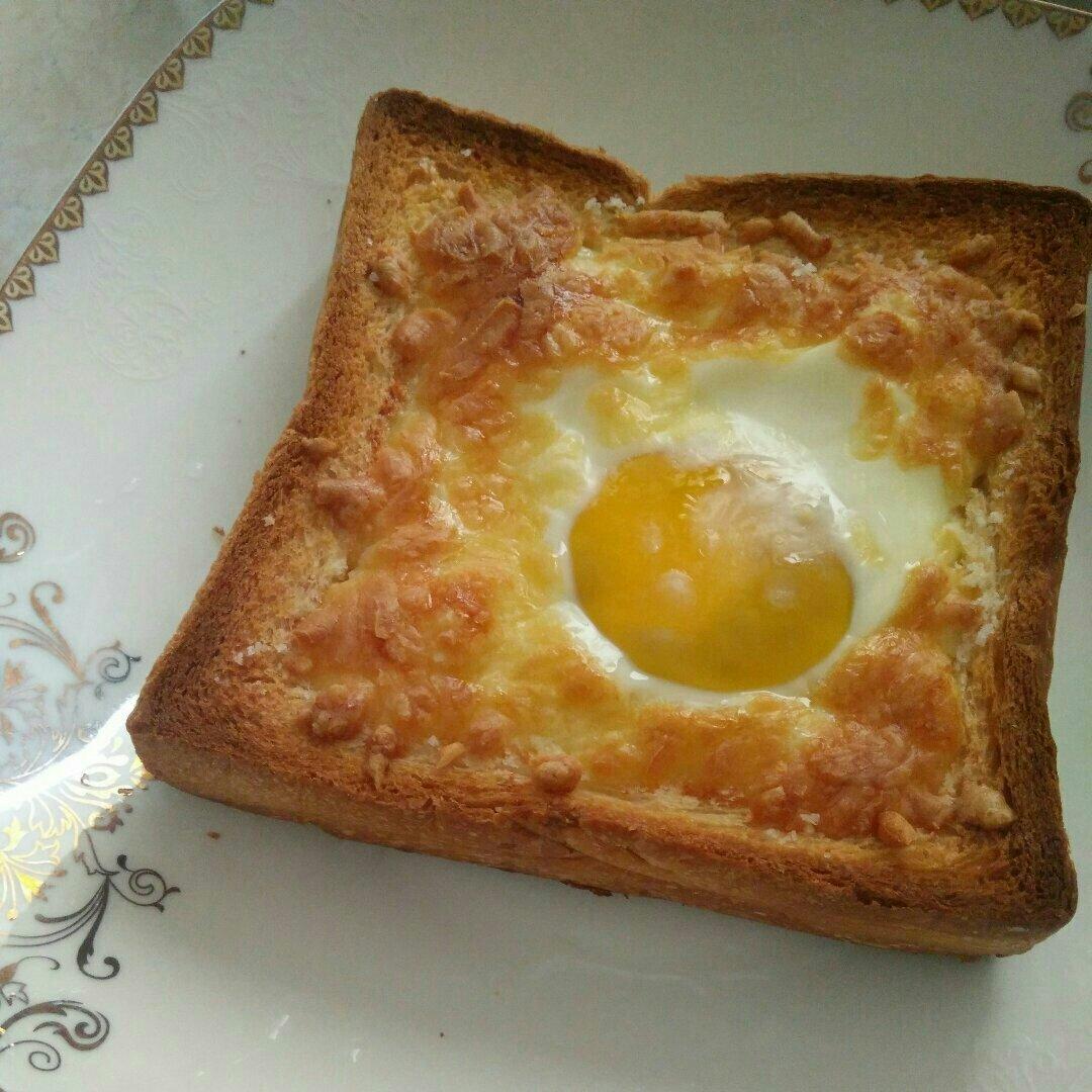懒人早餐 | 芝士鸡蛋烤吐司
