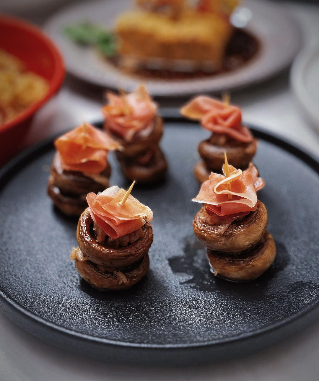 西班牙火腿酿蘑菇