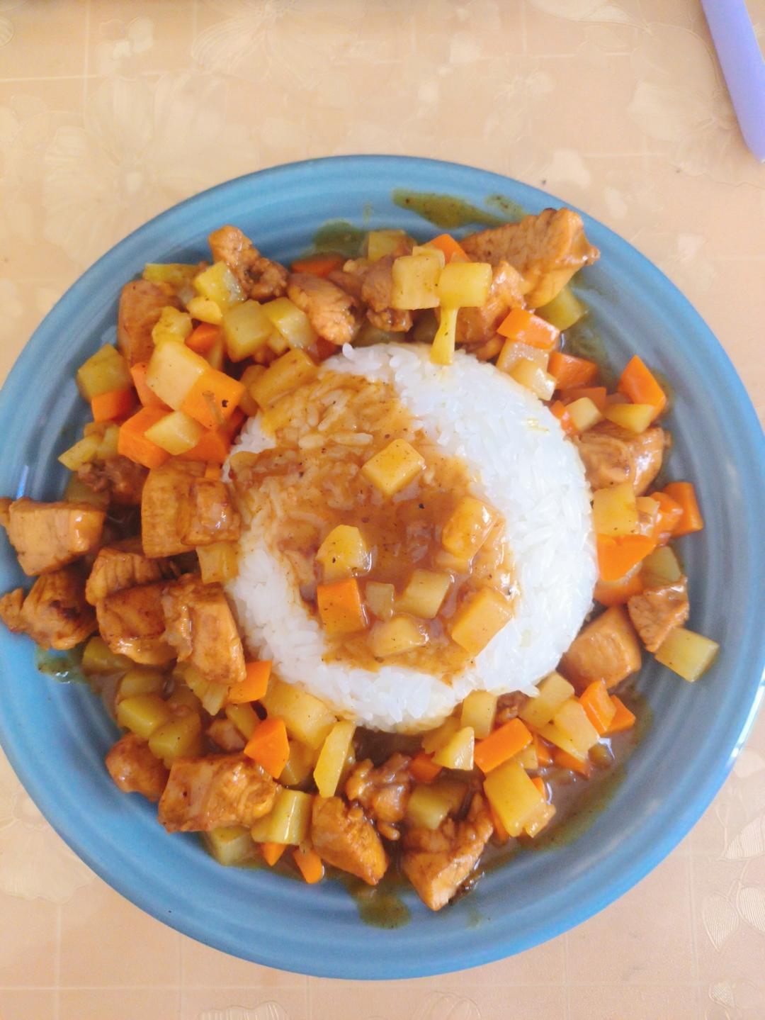 咖喱土豆鸡块