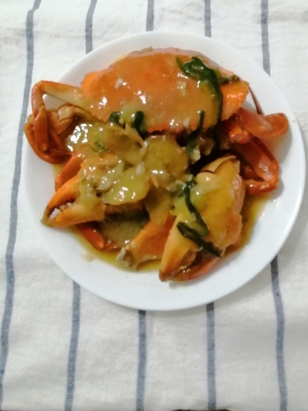葱姜炒青蟹