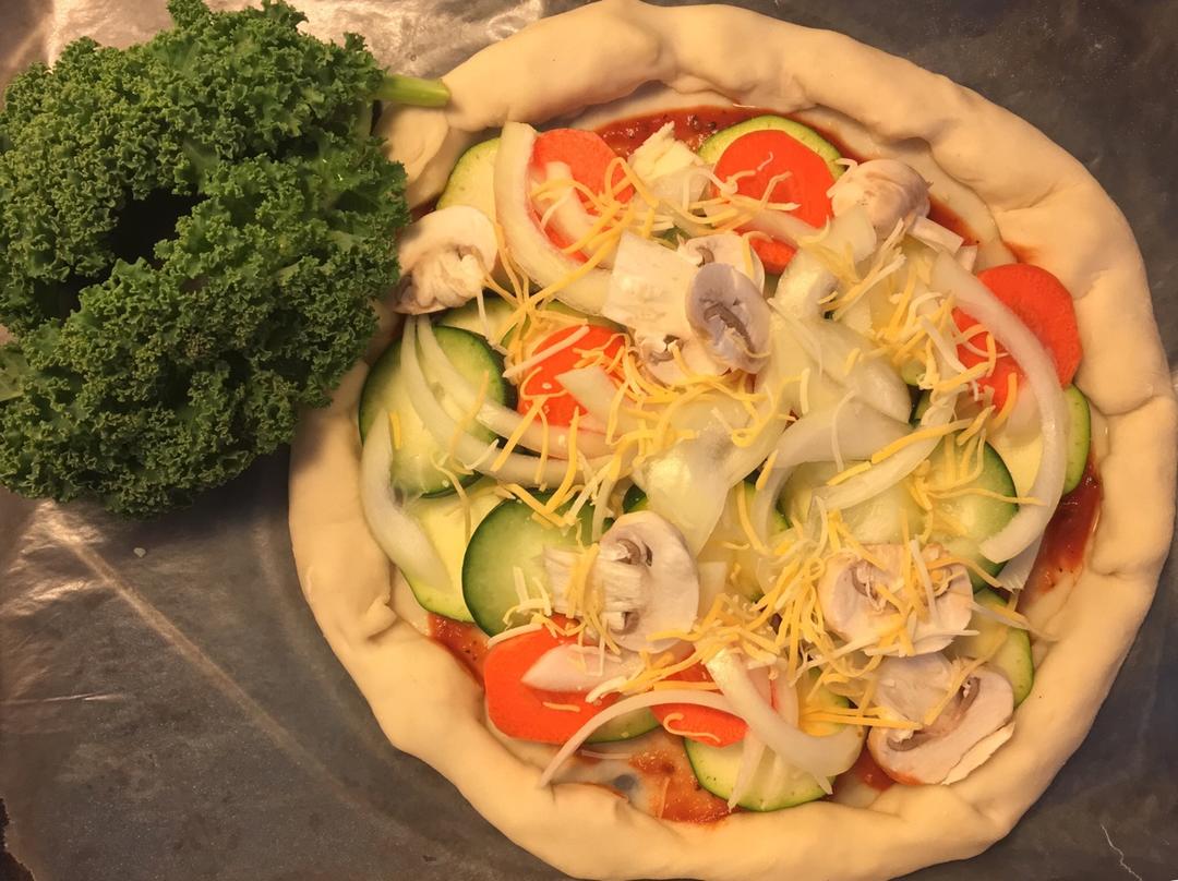 拉丝肉松披萨【惊喜夹心边】