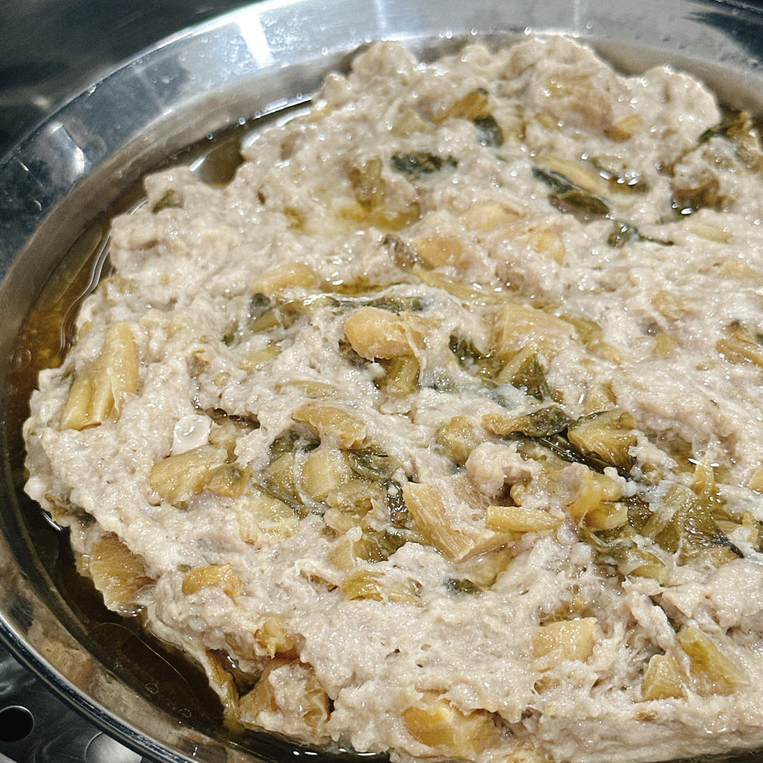 梅菜干蒸肉饼