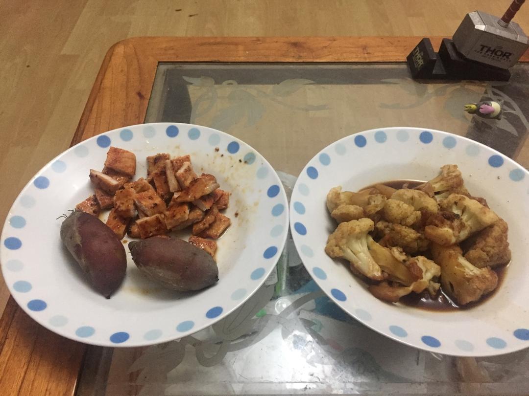 鲜味十足的干贝／虾米炒菜花