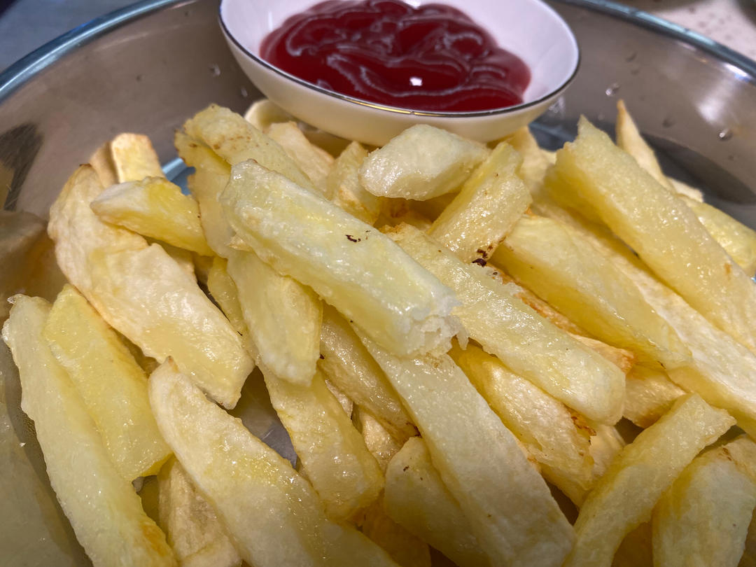 0失败！超简单！很省油！空气炸锅版薯条，现做现吃哦