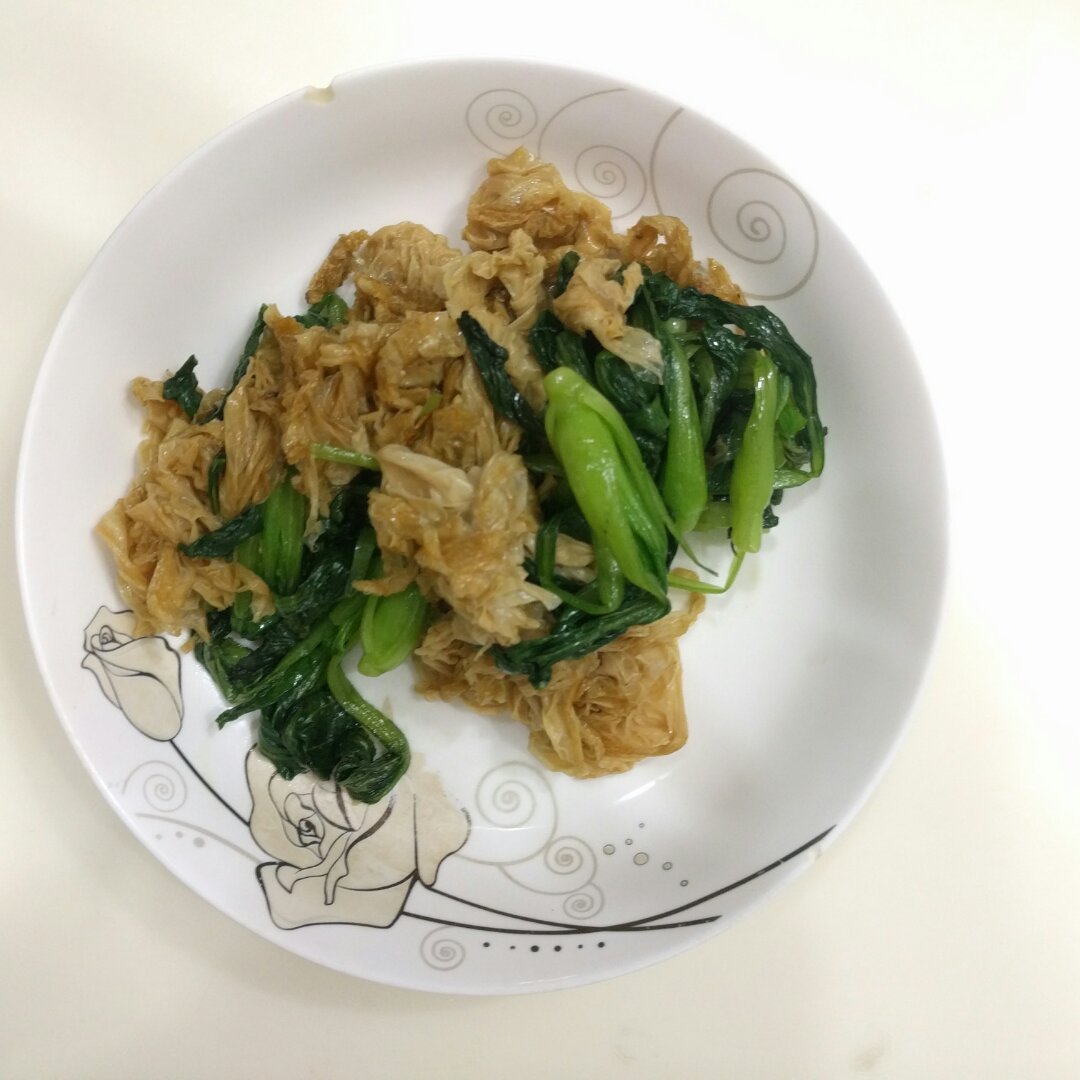 咸豆浆腐皮青江菜