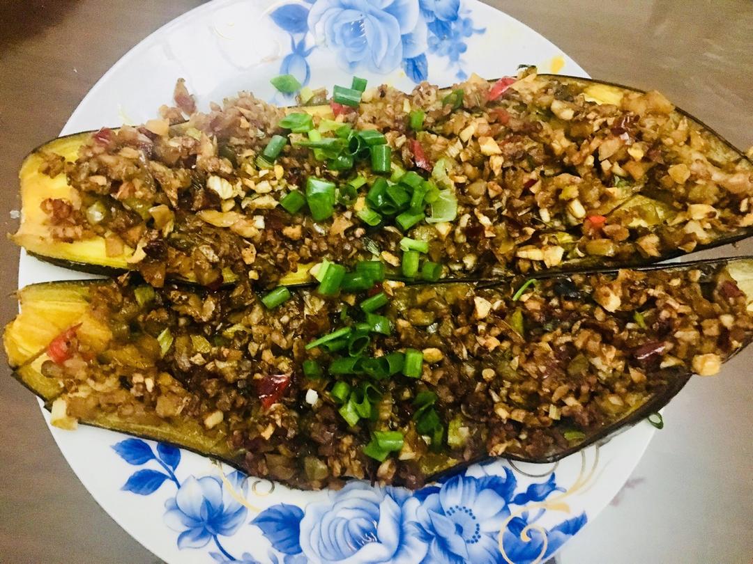 【微波炉烤茄子】