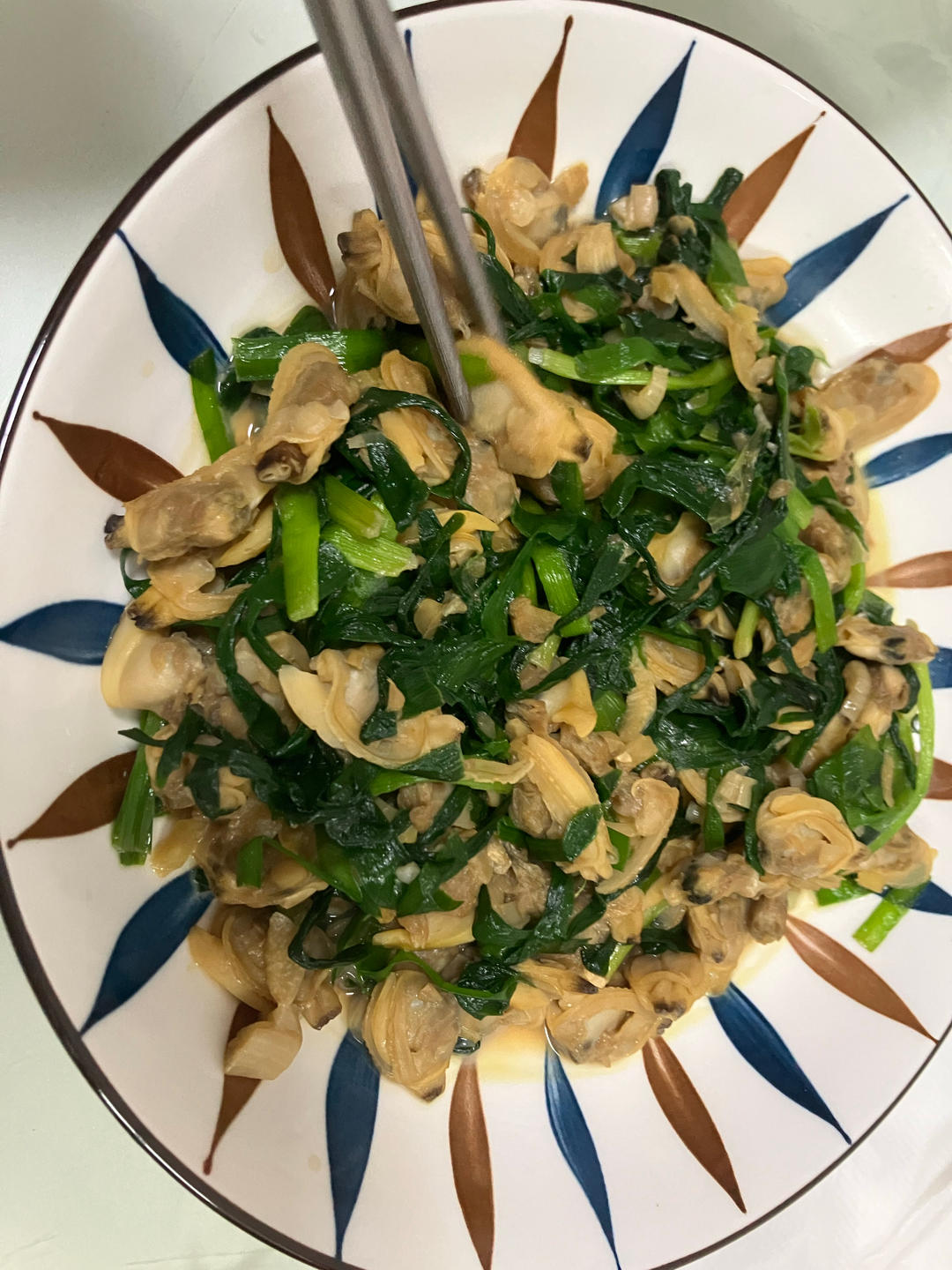 韭菜炒蛤蜊肉