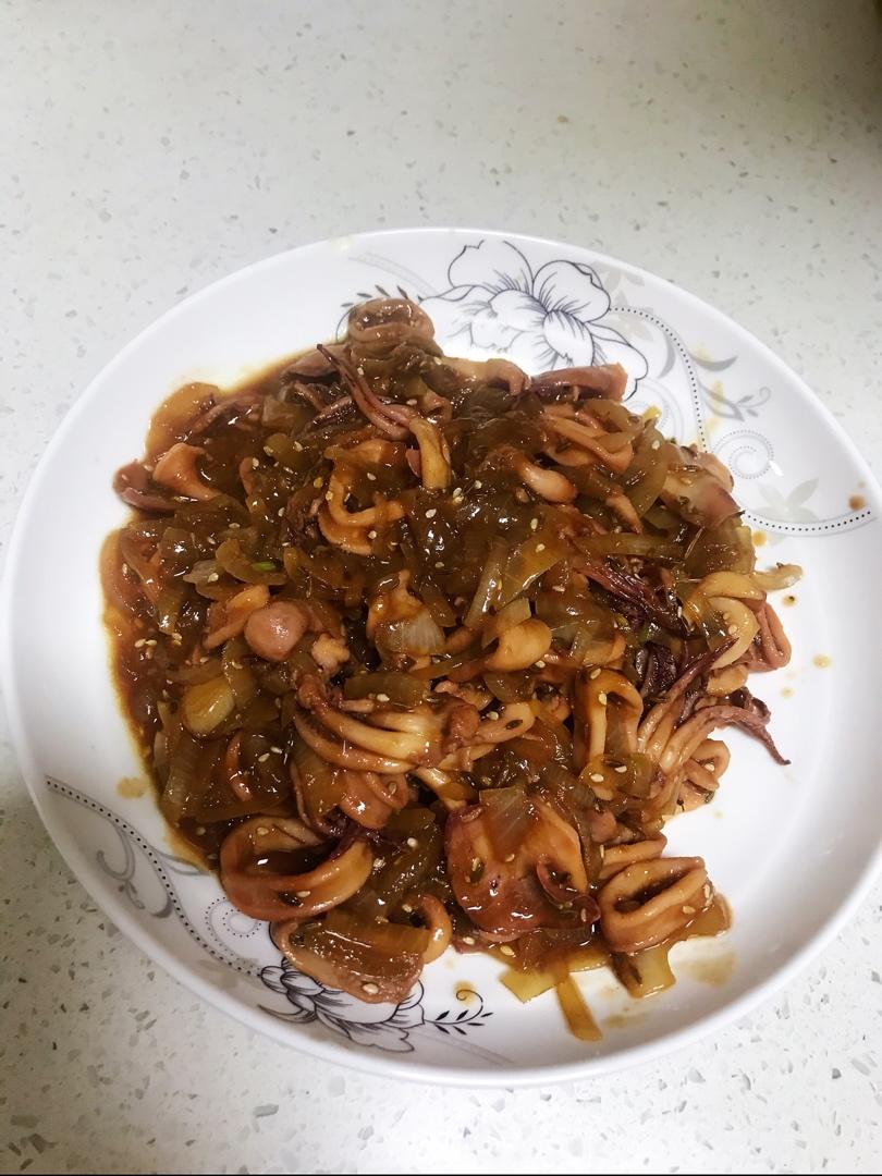 平底锅版铁板鱿鱼