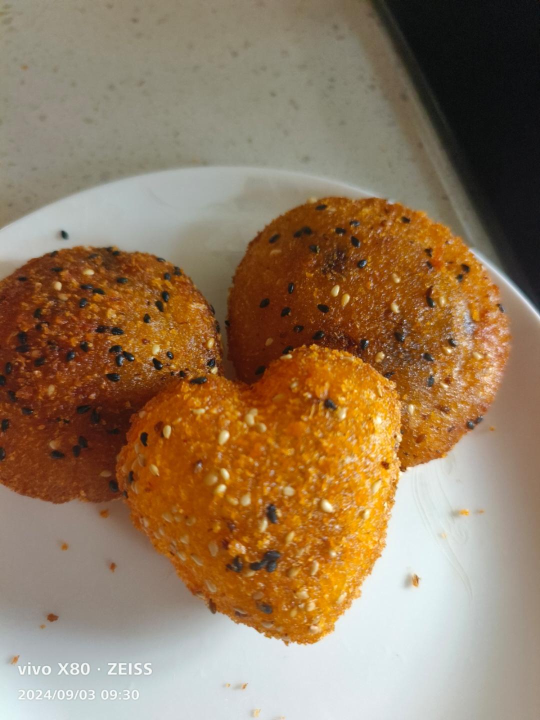 雪花南瓜饼