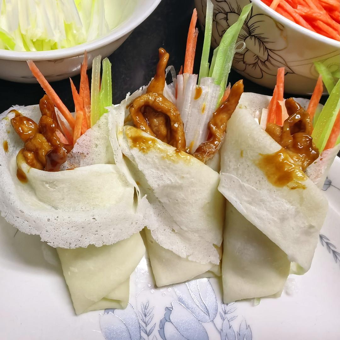 懒人版京酱肉丝卷，减脂期也放心吃！