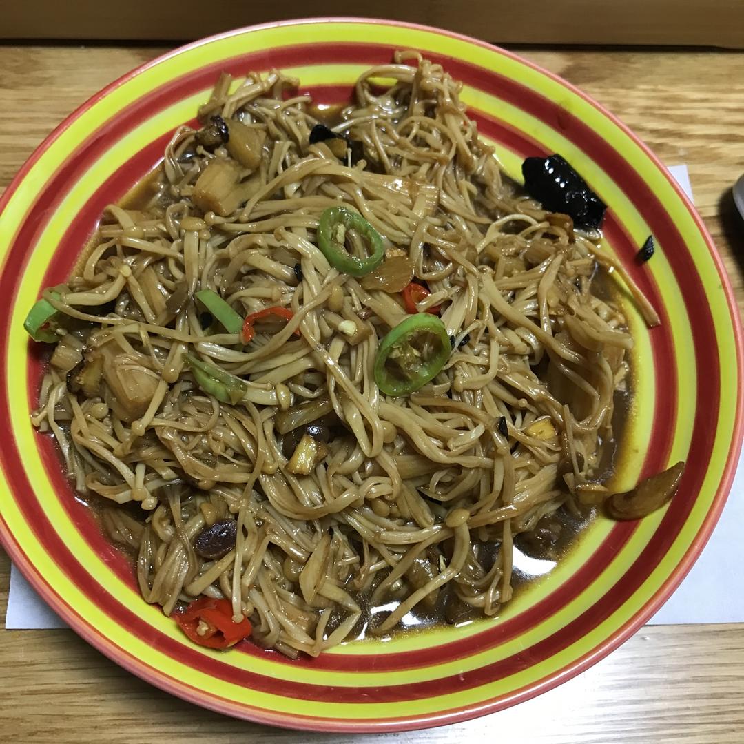 酱炒金针菇