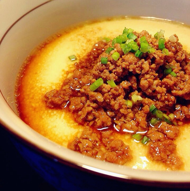 may妞做的肉末蒸蛋