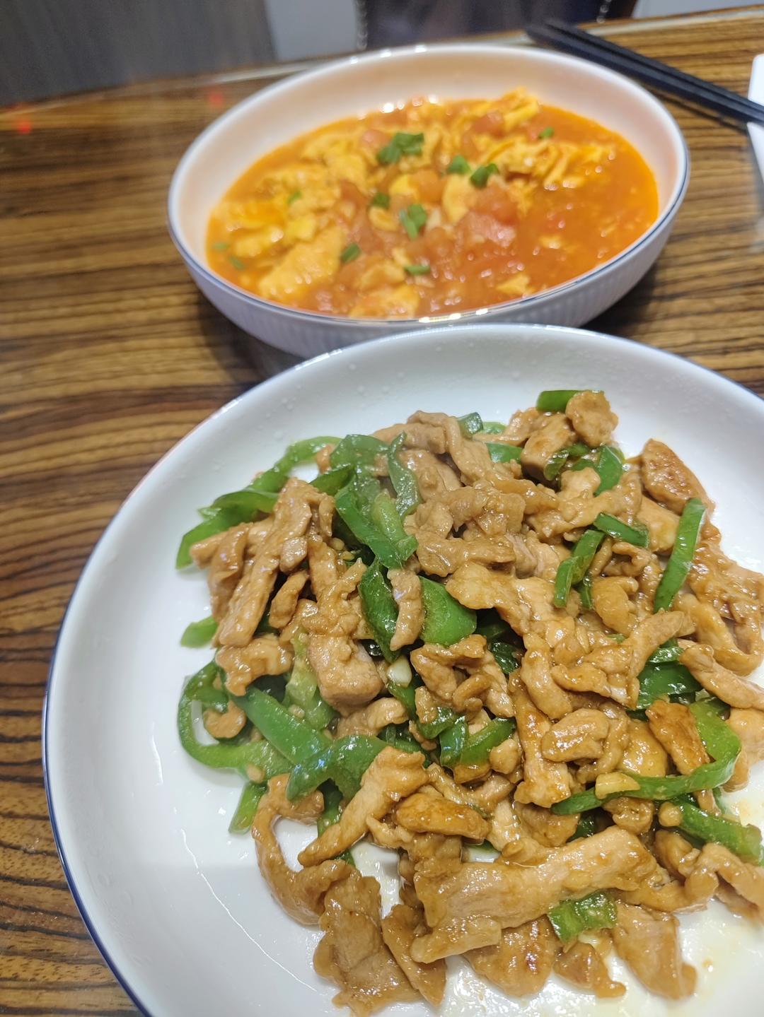 ‼️好吃到舔盘的青椒肉丝盖浇饭