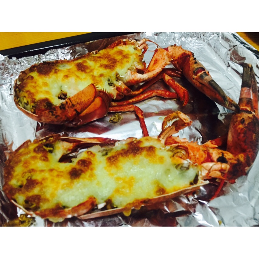 芝士焗龙虾-（简单做法）