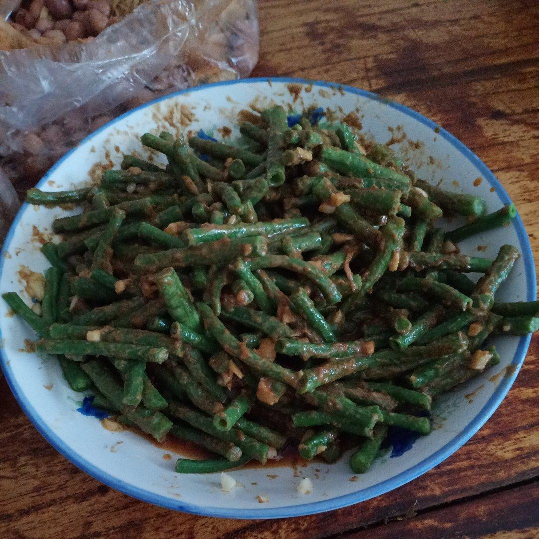 凉拌麻酱豇豆角